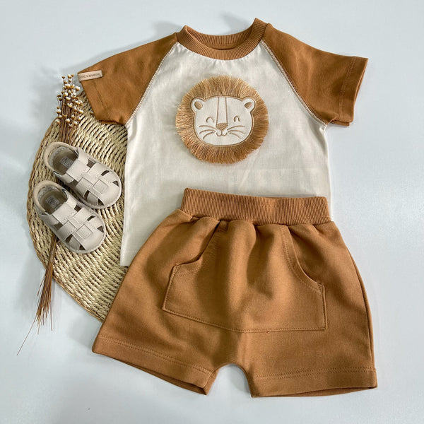 Conjunto Body e Short Lion