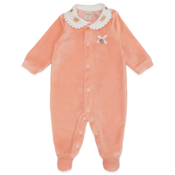 Macacao Longo Golinha Bordada em Plush - Ratinhas