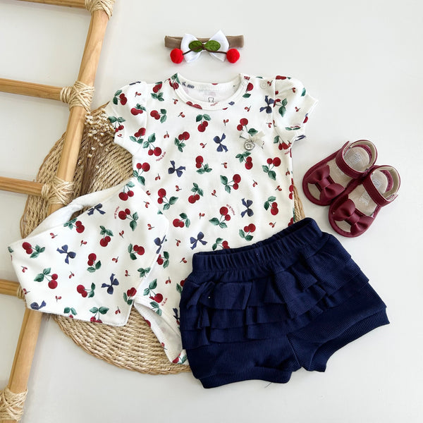 Conjunto Body e Short Babadinho - Cerejinha