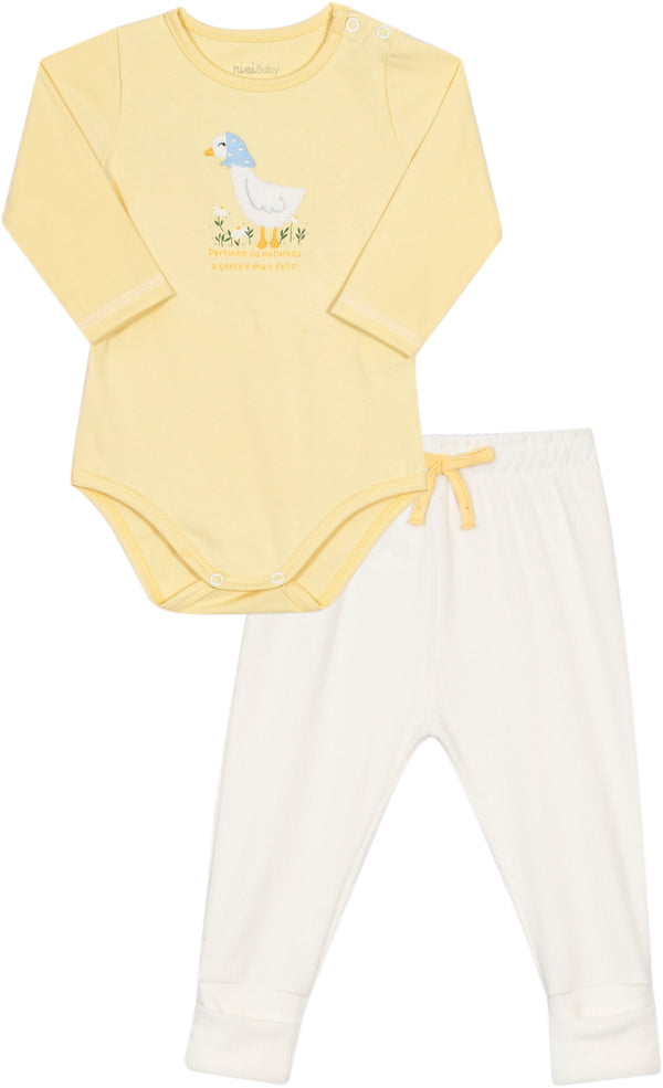 Conjunto Body Patinha e Calça - Nini&Bambini