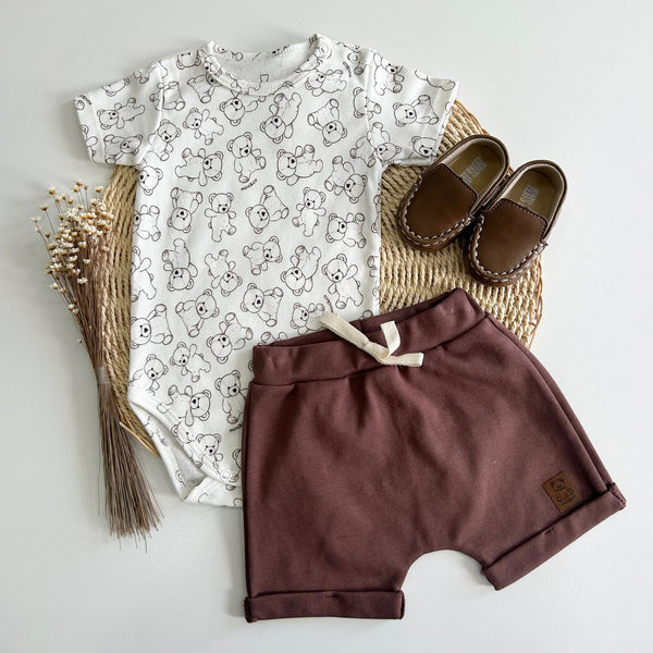 Conjunto Body e Short - Ursinho Fofo