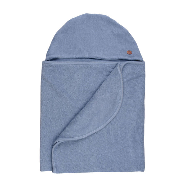 Toalha de Banho Maxi - Atoalhado e Capuz Azul