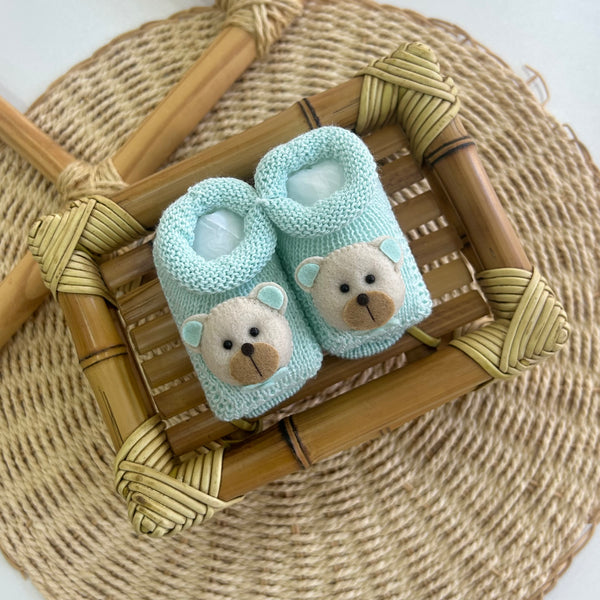 Sapatinho Tricot Ursinho