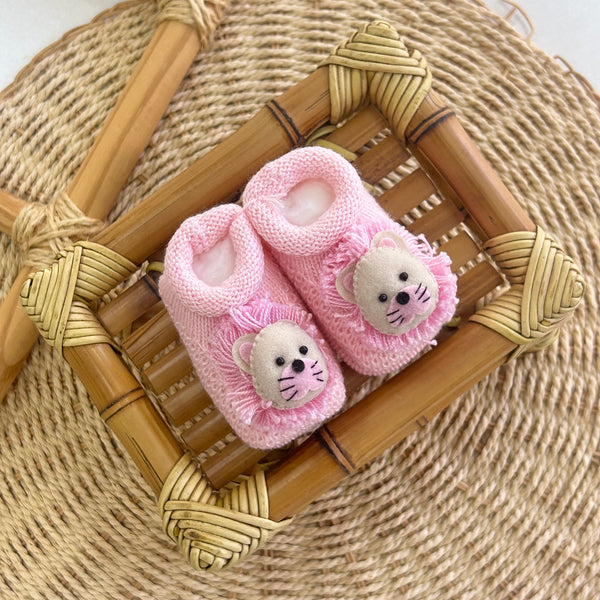 Sapatinho Tricot Leão