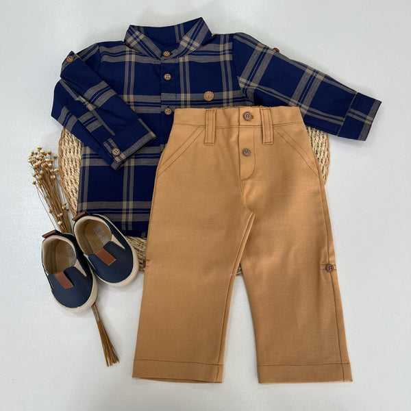 Conjunto Camisa Xadrez e Calça Winter