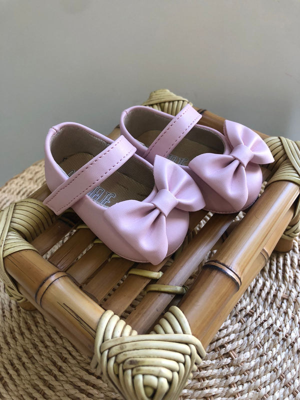Sapatilha Boneca Laço Rosa