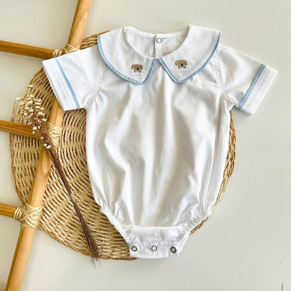 Body Golinha Bordada Cachorrinho Davi - Ana's Ateliê